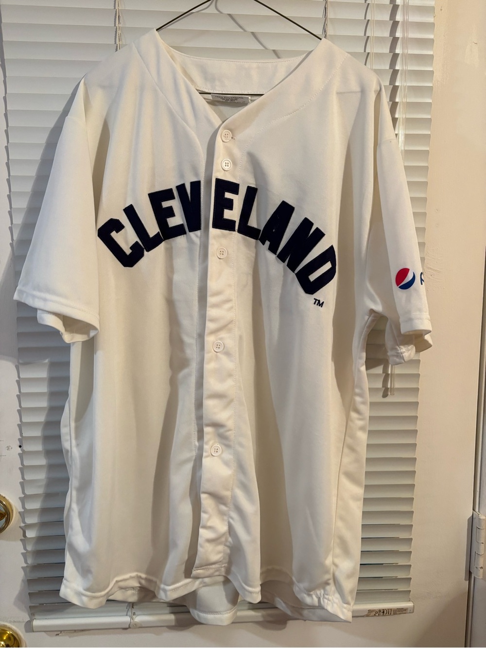 CLEVELAND INDIANS MLB #19 PEPSI RETRO JERSEY Men’s XL Bob Feller